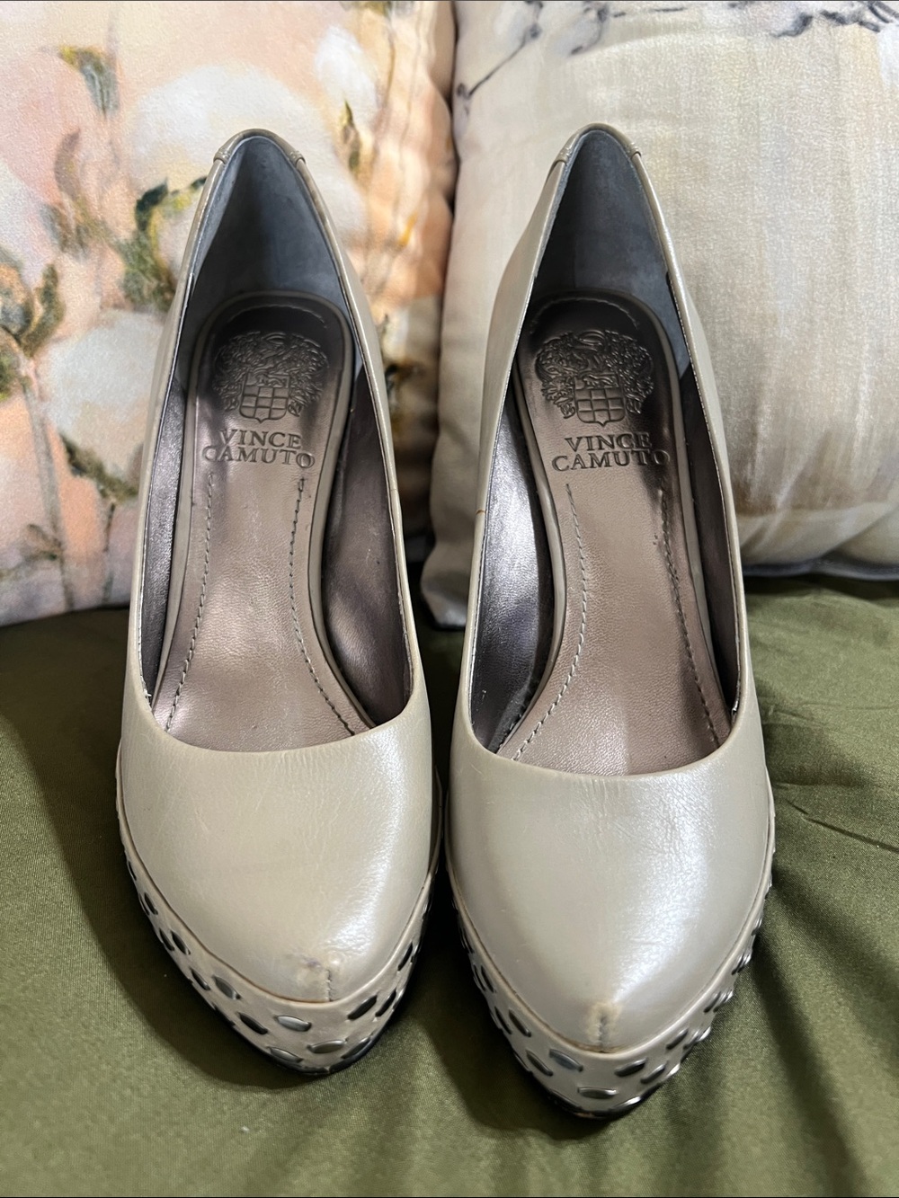 Vince Camuto Leather Platform Pumps